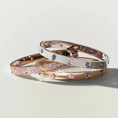 [Super CiCi]CLASSIC 6.1MM LOVE BRACELET 10-DIAMOND MULTICOLOR