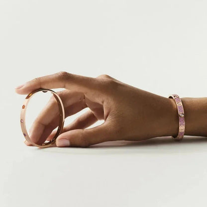 [Super CiCi]CLASSIC 6.1MM LOVE BRACELET 10-DIAMOND MULTICOLOR
