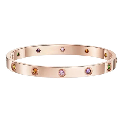 [Super CiCi]CLASSIC 6.1MM LOVE BRACELET 10-DIAMOND MULTICOLOR