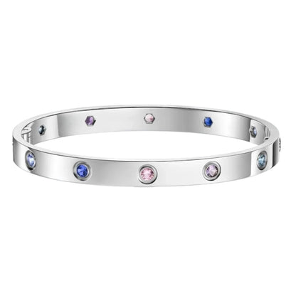 [Super CiCi]CLASSIC 6.1MM LOVE BRACELET 10-DIAMOND MULTICOLOR