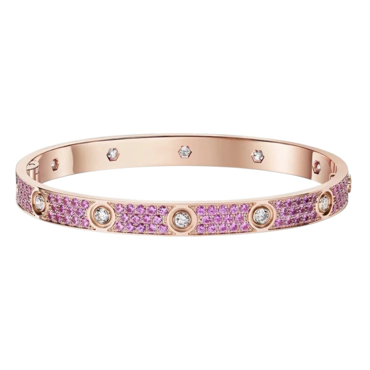 [Super CiCi]CLASSIC 6.1MM LOVE BRACELET 10-DIAMOND FULL PAVÉ