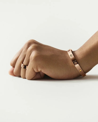 [Super CiCi]CLASSIC 6.1MM LOVE BRACELET 10-DIAMOND FULL PAVÉ