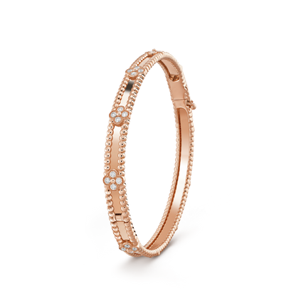 [Super CiCi ]CLOVER BRACELET 4MM DIAMONDS