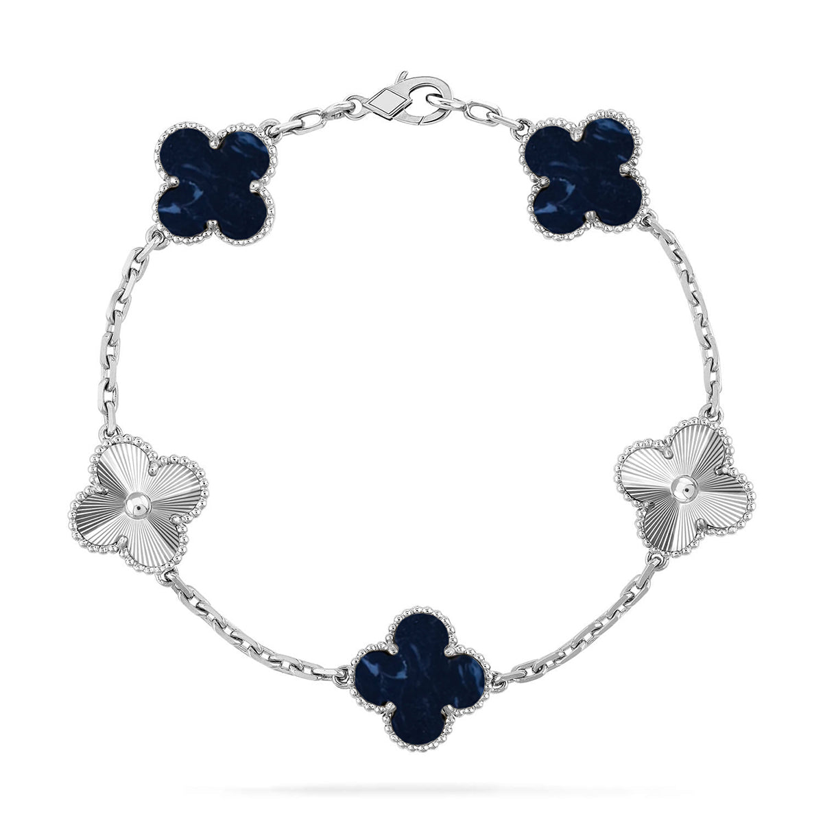 [Super CiCi ]CLOVER 5 MOTIF PIETERSITE BRACELET COLLECTION