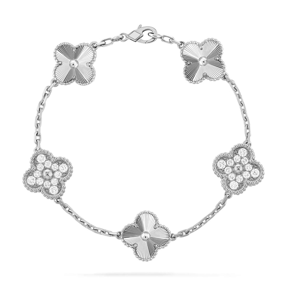 [Super CiCi ] CLOVER 5 MOTIF LASER BRACELET COLLECTION