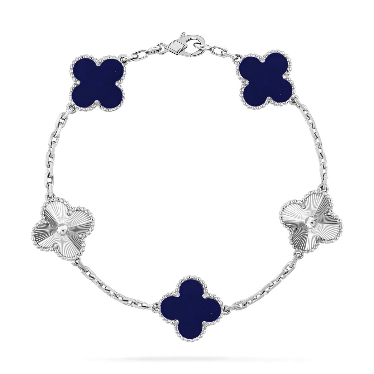 [Super CiCi ]CLOVER 5 MOTIF LAPIS LAZULI BRACELET COLLECTION