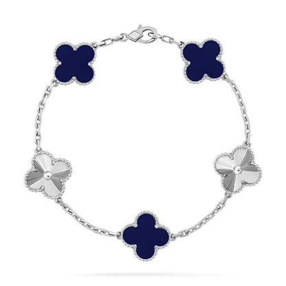 [Super CiCi ]CLOVER 5 MOTIF LAPIS LAZULI BRACELET COLLECTION