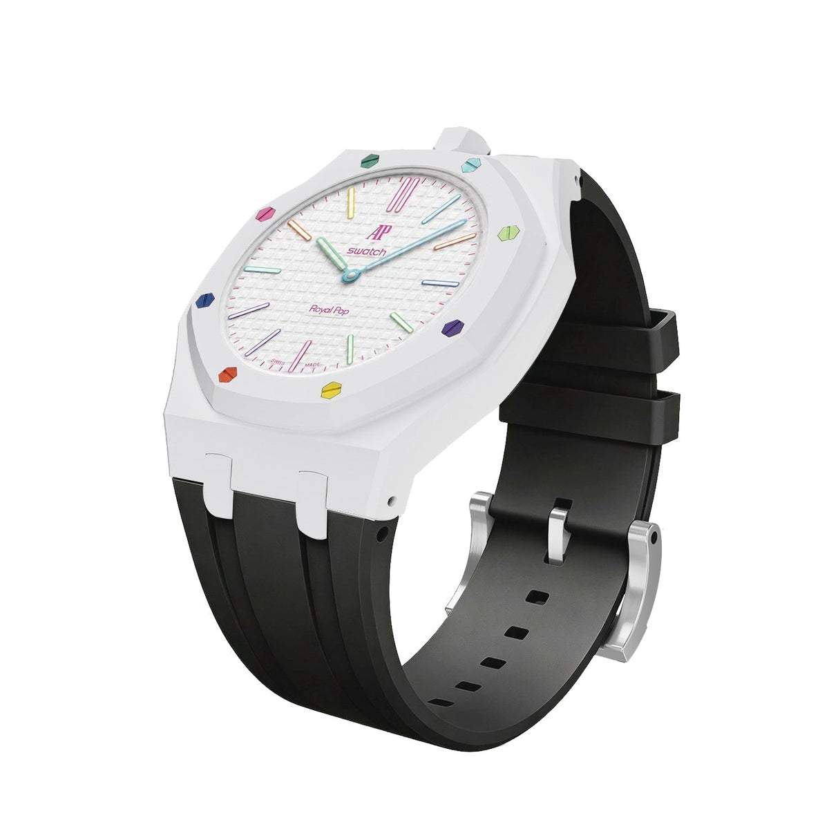 [Super CiCi]Royal Oak Pop Exclusive Bioceramic Case & Silicone Strap Mix Color