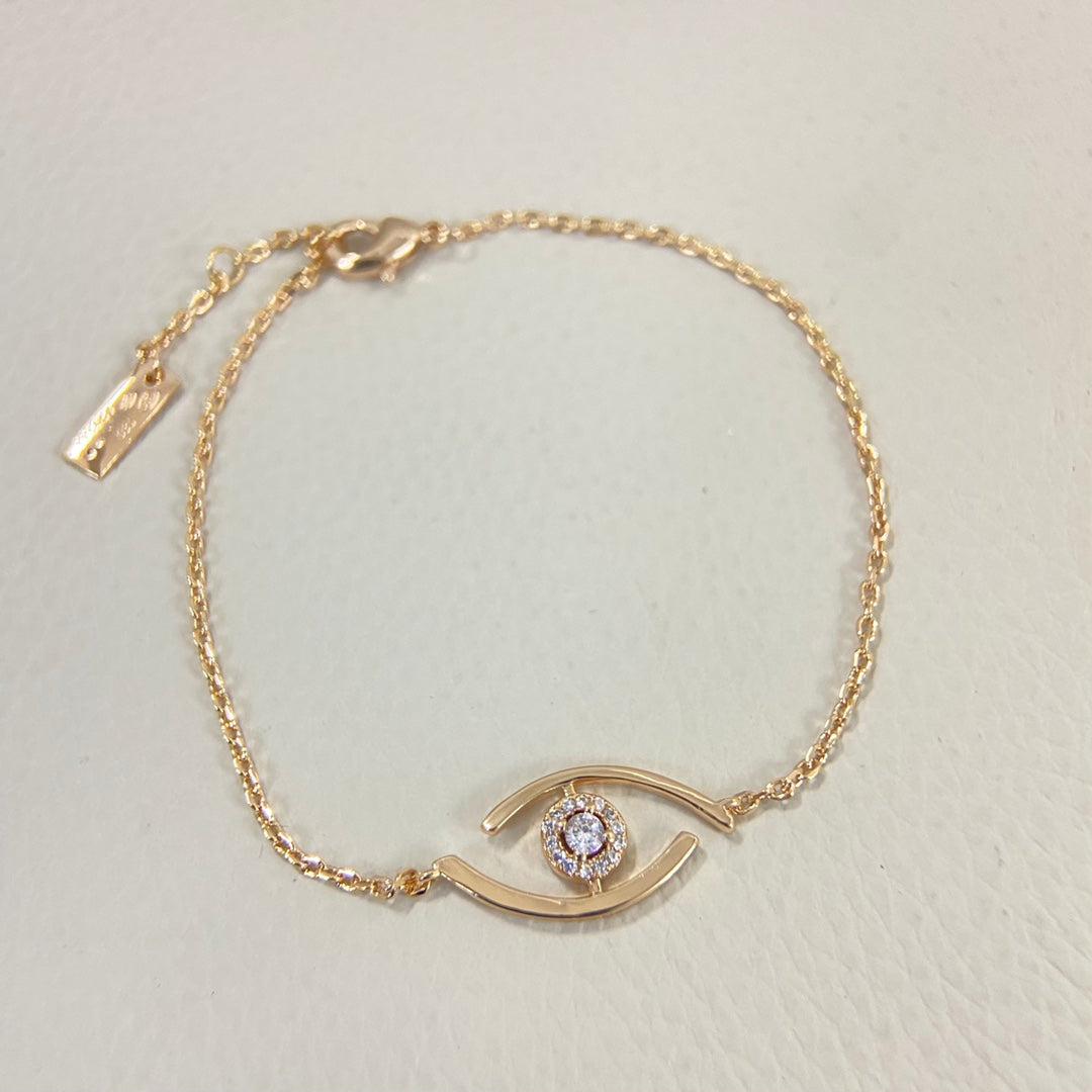 [Super CiCi]Lucky Eye Pave-Set Diamond Bracelet