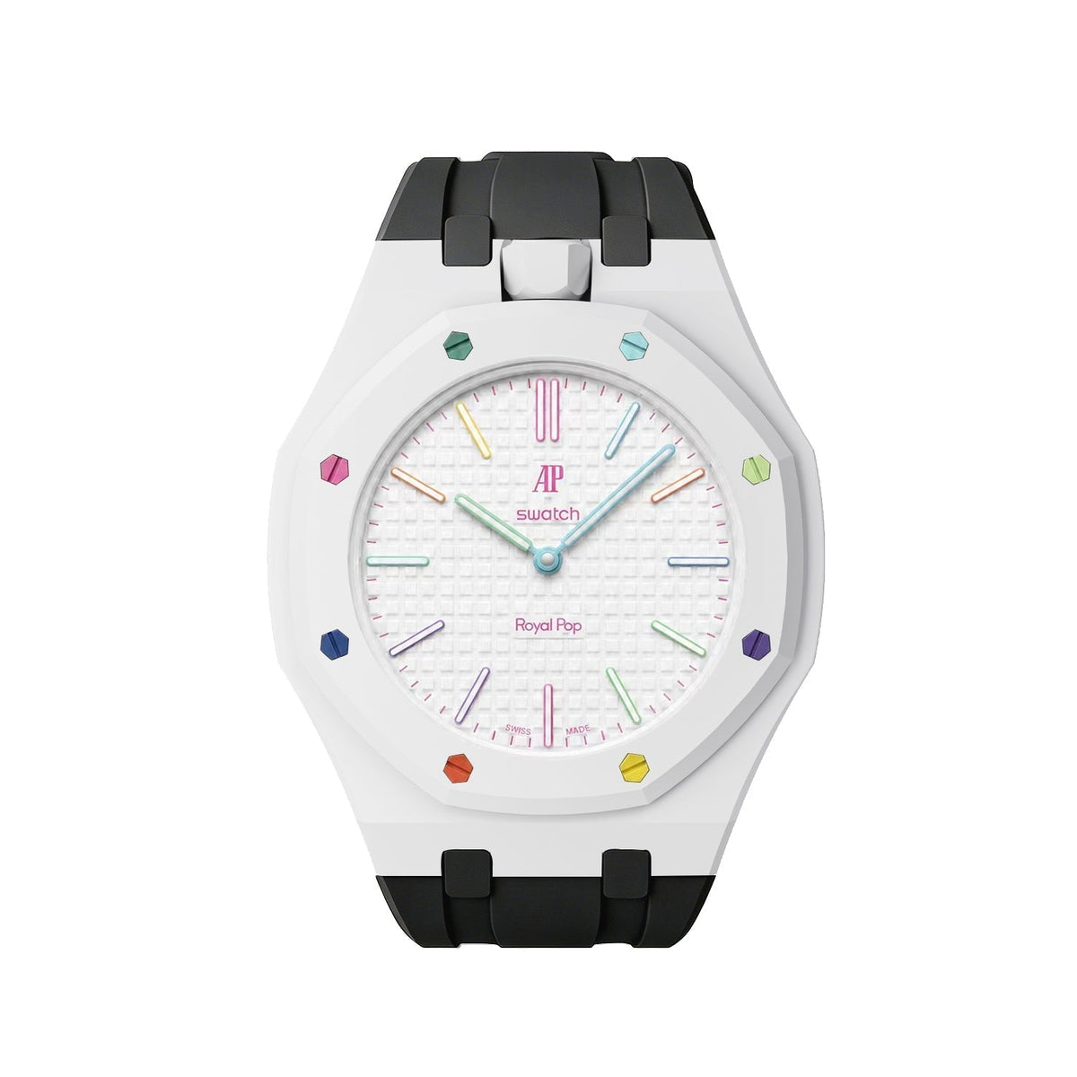 [Super CiCi]Royal Oak Pop Exclusive Bioceramic Case & Silicone Strap Mix Color