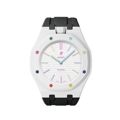 [Super CiCi]Royal Oak Pop Exclusive Bioceramic Case & Silicone Strap Mix Color