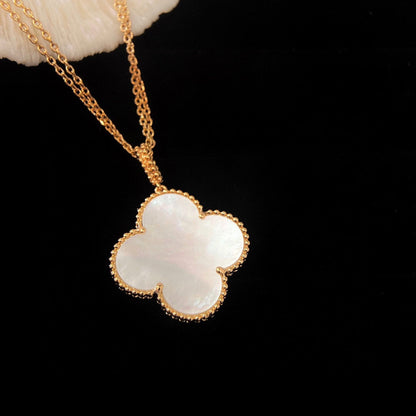 [Super CiCi ]CLOVER 25MM MOP LARGE PENDANT NECKLACE