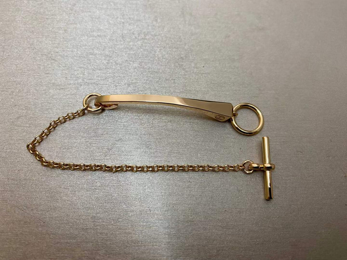 [Super CiCi]CLOU DE FORGE BRACELET WITH SQUARE CONE STUDS