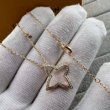 [Super CiCi]FOUR-LEAF CLOVER OPENWORK NECKLACE