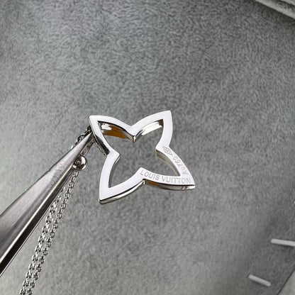 [Super CiCi]FOUR-LEAF CLOVER OPENWORK NECKLACE