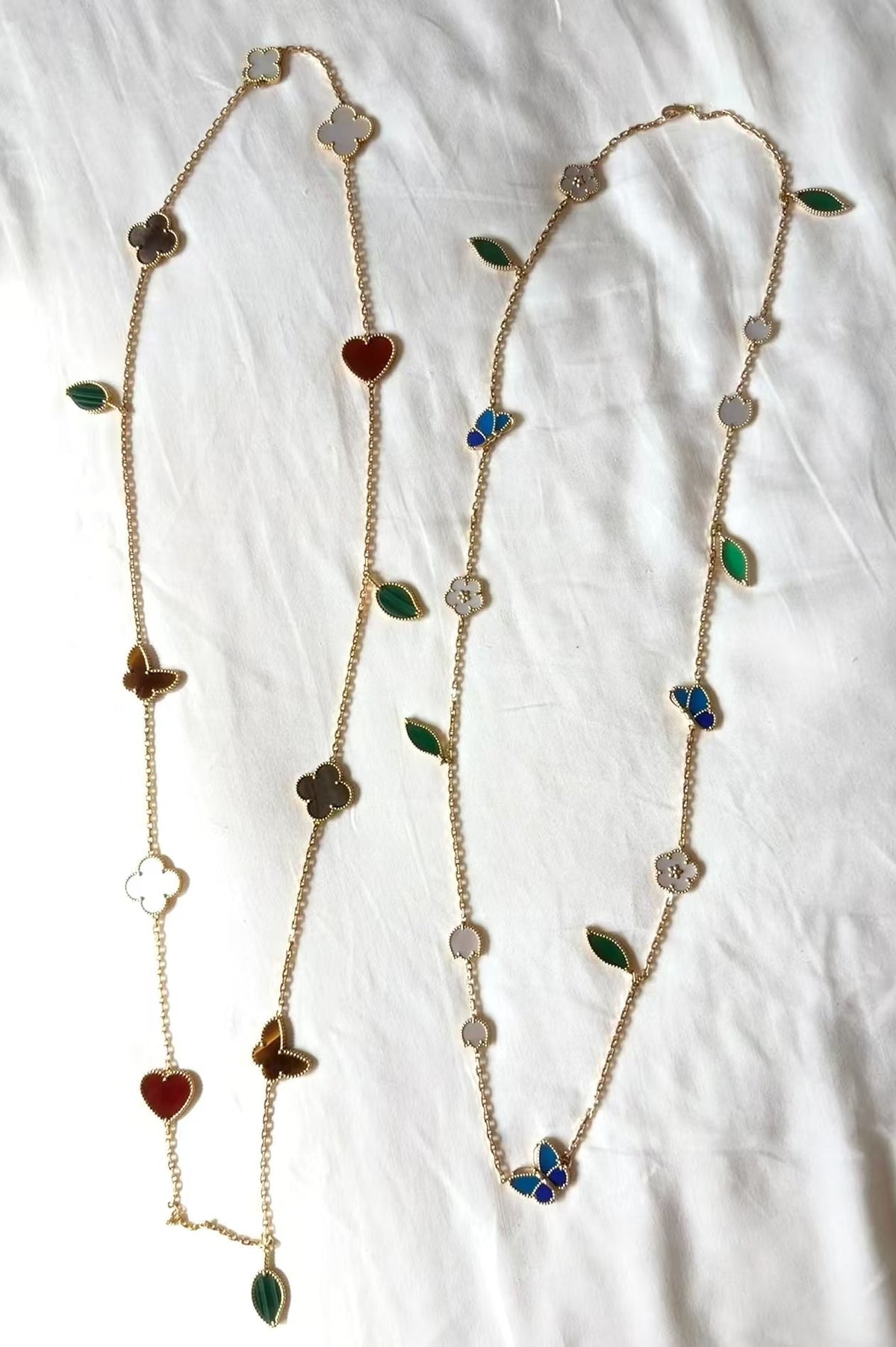 [Super CiCi ]LUCKY SPRING GOLD  MOTIFS  NECKLACE