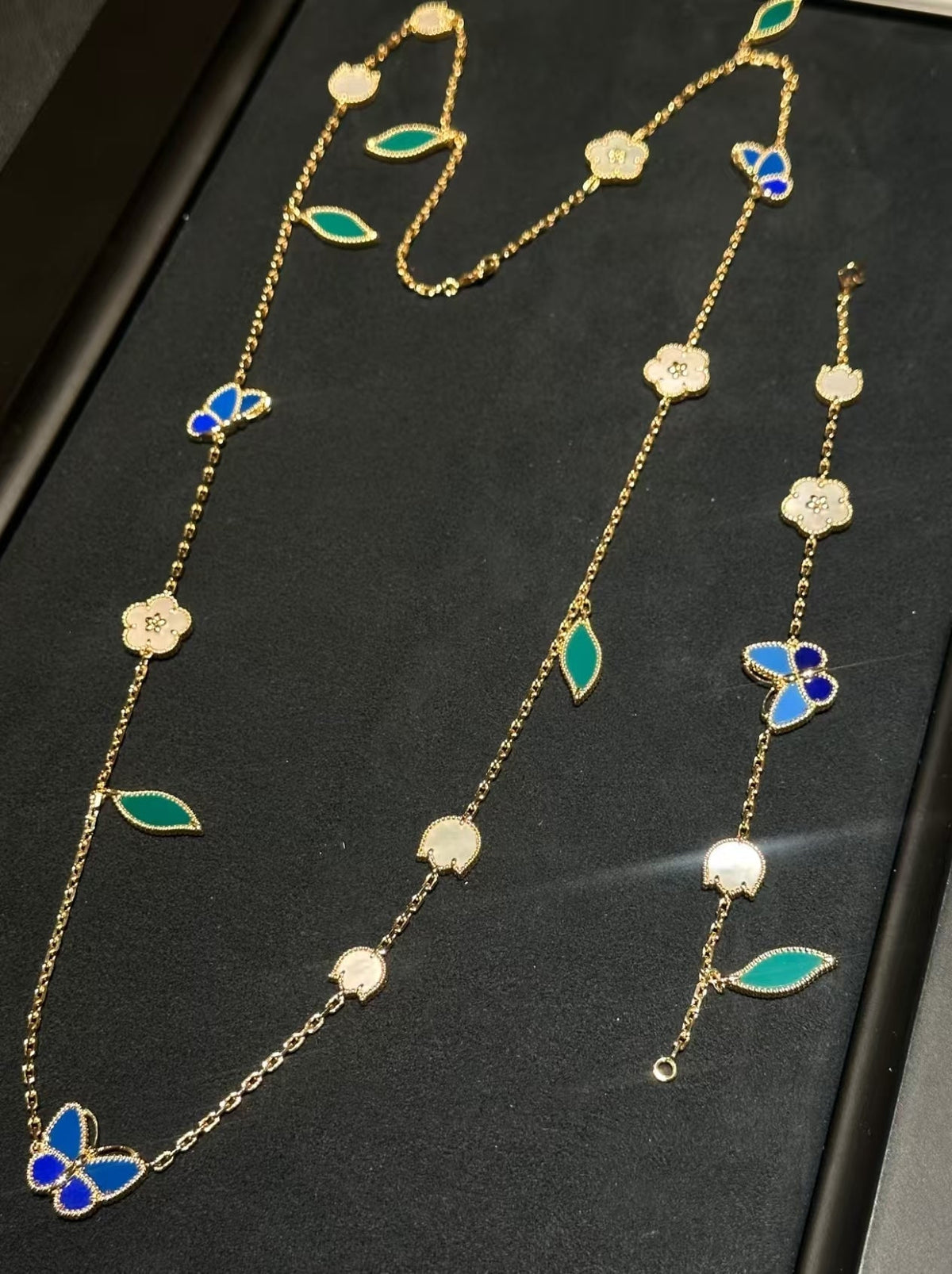 [Super CiCi ]LUCKY SPRING GOLD  MOTIFS  NECKLACE