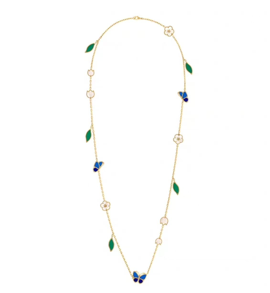 [Super CiCi ]LUCKY SPRING GOLD  MOTIFS  NECKLACE