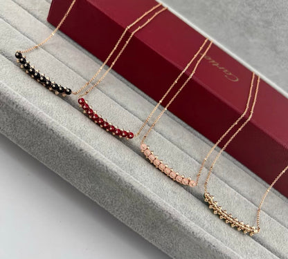 [Super CiCi]CLASH COLLECTION AGATE CHALCEDONY STUD NECKLACE
