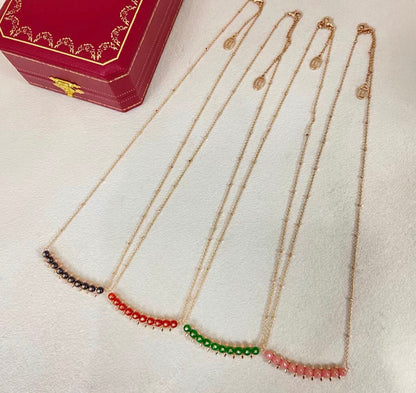 [Super CiCi]CLASH COLLECTION AGATE CHALCEDONY STUD NECKLACE