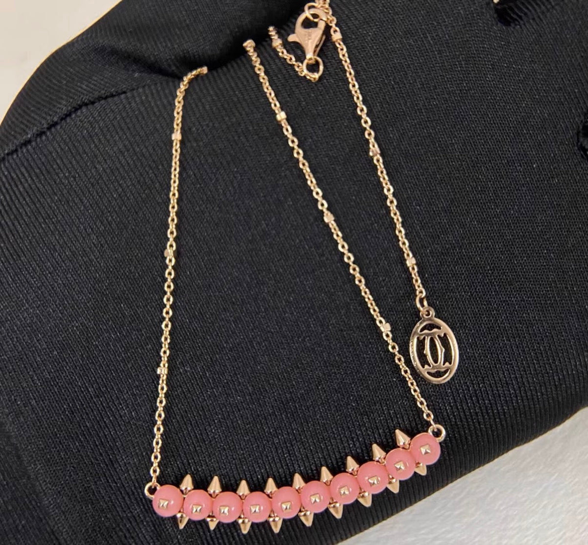 [Super CiCi]CLASH COLLECTION AGATE CHALCEDONY STUD NECKLACE