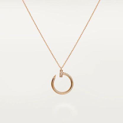 [Super CiCi ]JUSTE NECKLACE PINK GOLD