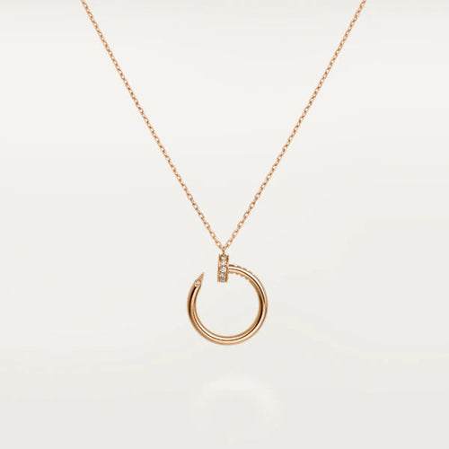 [Super CiCi ]JUSTE NECKLACE PINK GOLD