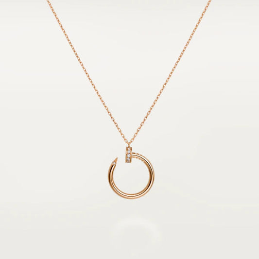 [Super CiCi ]JUSTE NECKLACE PINK GOLD