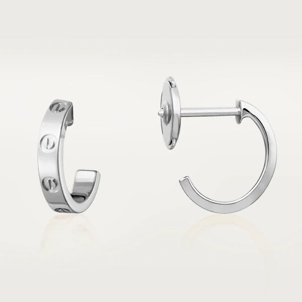 [Super CiCi ]LOVE EARRINGS 2.65MM SILVER