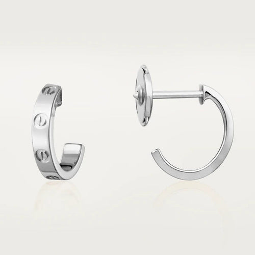 [Super CiCi ]LOVE EARRINGS 2.65MM SILVER