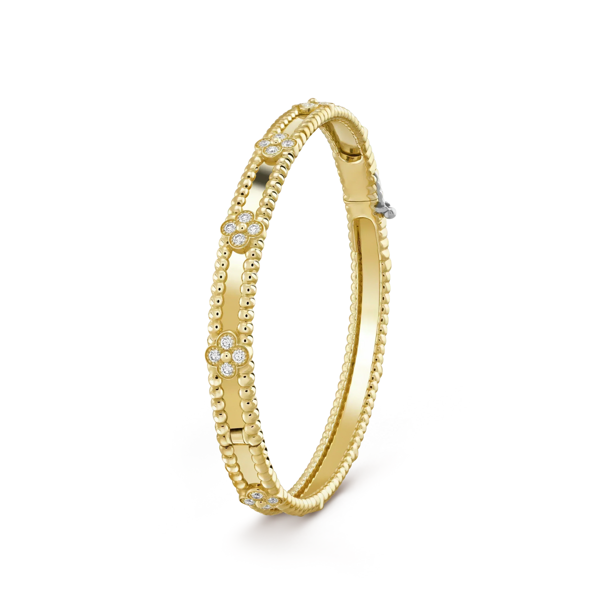 [Super CiCi ]CLOVER BRACELET 4MM DIAMONDS