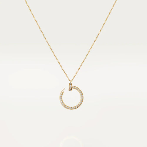 [Super CiCi ]JUSTE NECKLACE GOLD DIAMONDS