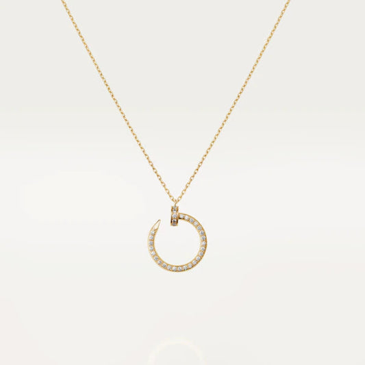[Super CiCi ]JUSTE NECKLACE GOLD DIAMONDS
