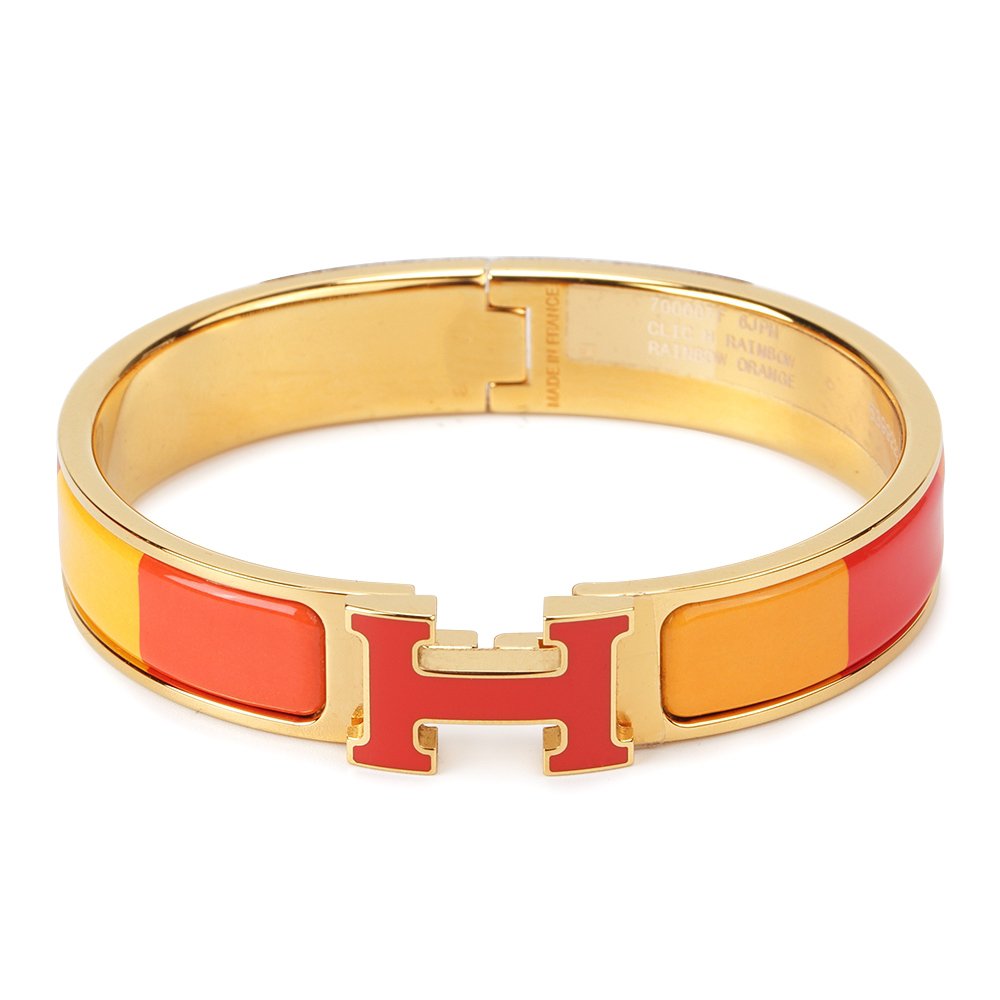 [Super CiCi ]H BRACELET ORANGE RAINBOW CERAMIC