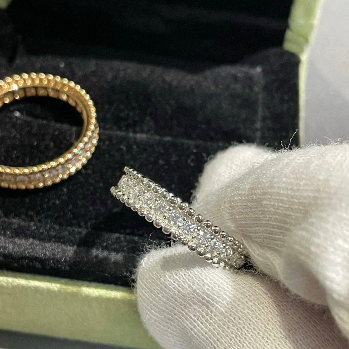 [Super CiCi ]PERLEE DIAMOND ROSE GOLD RING