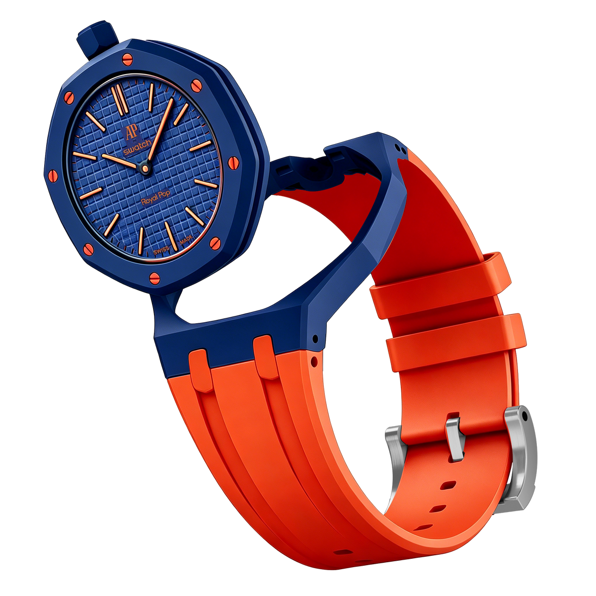[Super CiCi]Royal Oak Pop Exclusive Bioceramic Case & Silicone Strap Mix Color