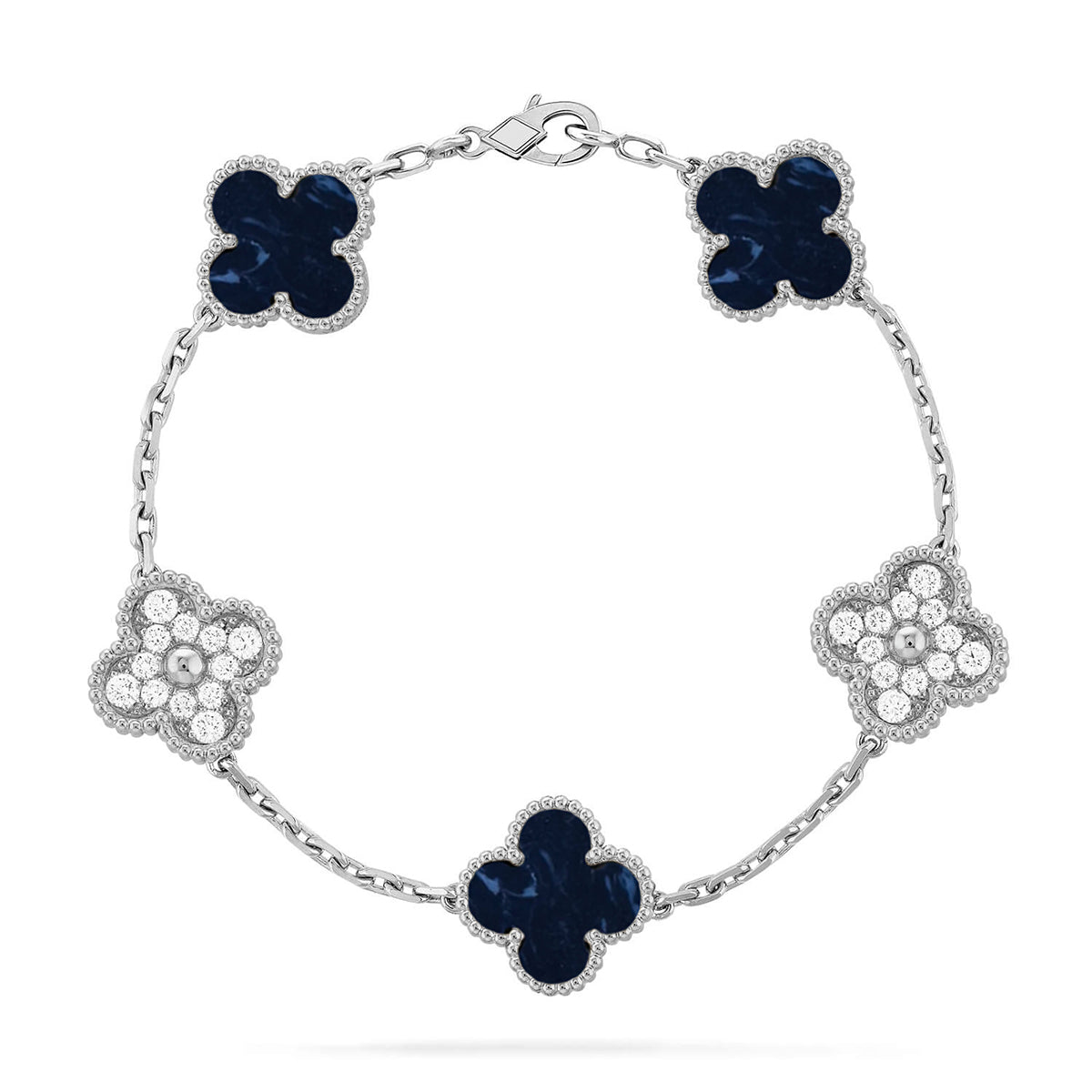 [Super CiCi ]CLOVER 5 MOTIF PIETERSITE BRACELET COLLECTION