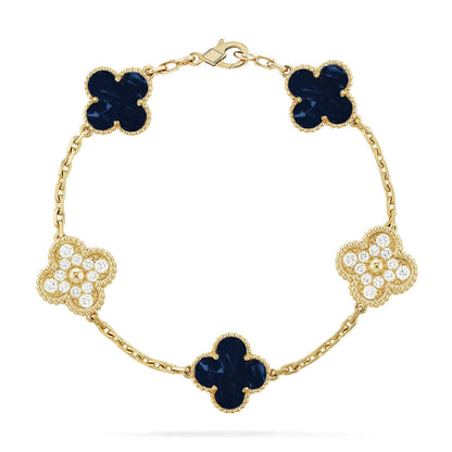 [Super CiCi ]CLOVER 5 MOTIF PIETERSITE BRACELET COLLECTION