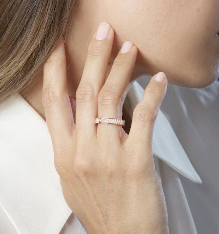 [Super CiCi ]ALLIANCE LIENS VIDENCE PAVED DIAMOND 4MM RING