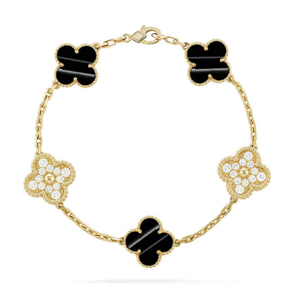 [Super CiCi ] CLOVER 5 MOTIF PULSAR STONE BRACELET COLLECTION
