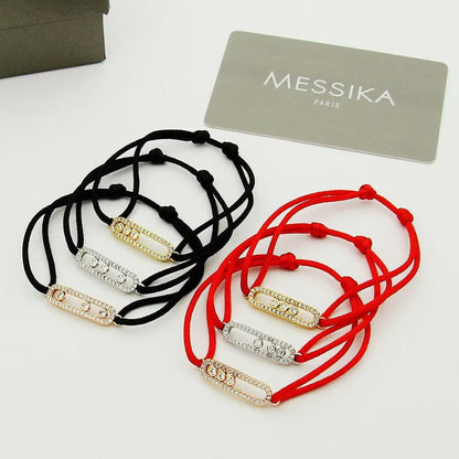 [Super CiCi]Messika Care(s) pink cord pav¨¦ bracelet