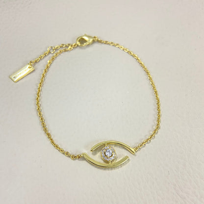 [Super CiCi]Lucky Eye Pave-Set Diamond Bracelet