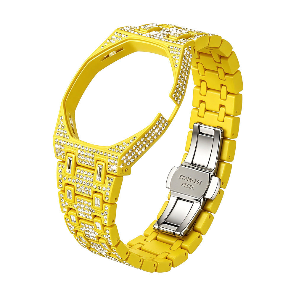 [Super CiCi]Royal Oak Pop Exclusive Bioceramic Case & Bioceramic Strap Full Diamond
