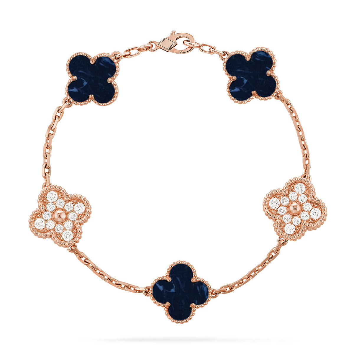[Super CiCi ]CLOVER 5 MOTIF PIETERSITE BRACELET COLLECTION