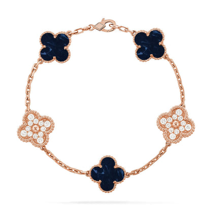 [Super CiCi ]CLOVER 5 MOTIF PIETERSITE BRACELET COLLECTION