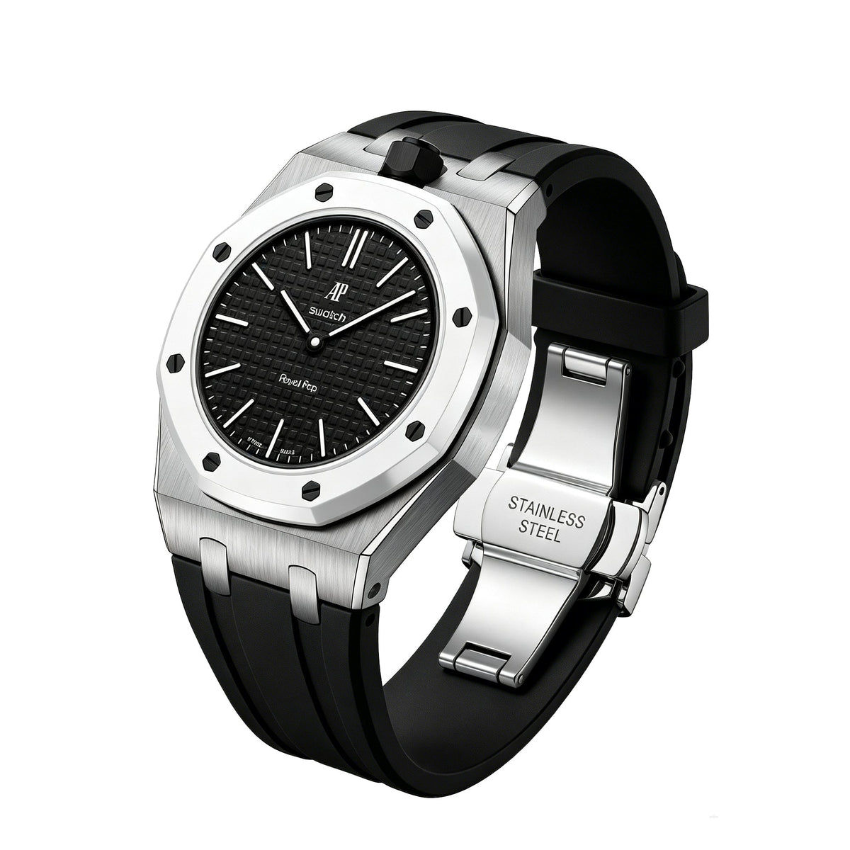 [Super CiCi]Royal Oak Pop Exclusive Steel Case & Silicone Strap With Cradle