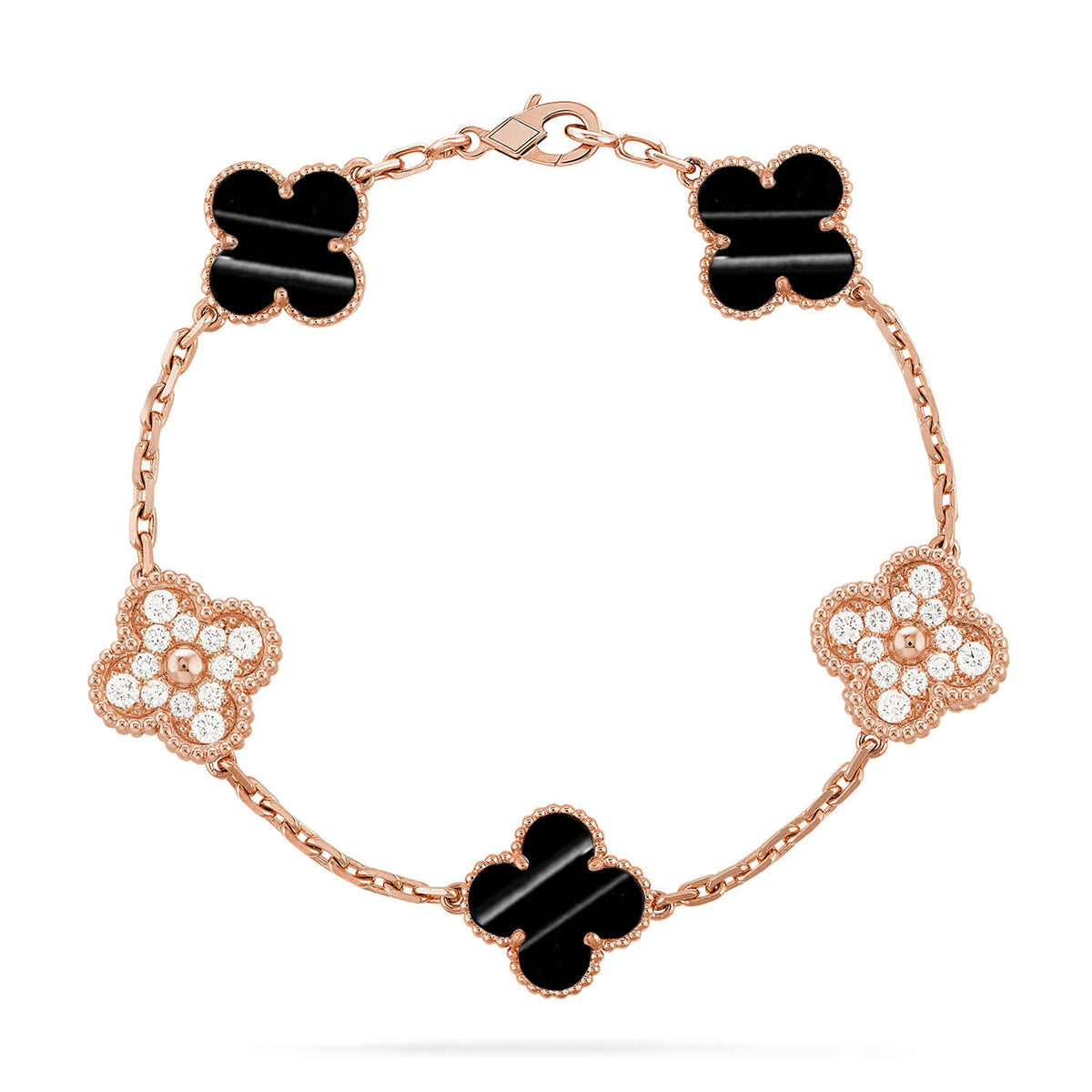 [Super CiCi ] CLOVER 5 MOTIF PULSAR STONE BRACELET COLLECTION