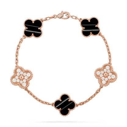 [Super CiCi ] CLOVER 5 MOTIF PULSAR STONE BRACELET COLLECTION