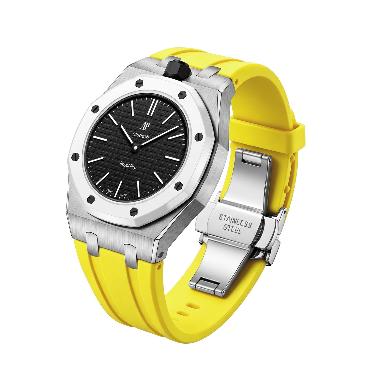 [Super CiCi]Royal Oak Pop Exclusive Steel Case & Silicone Strap With Cradle