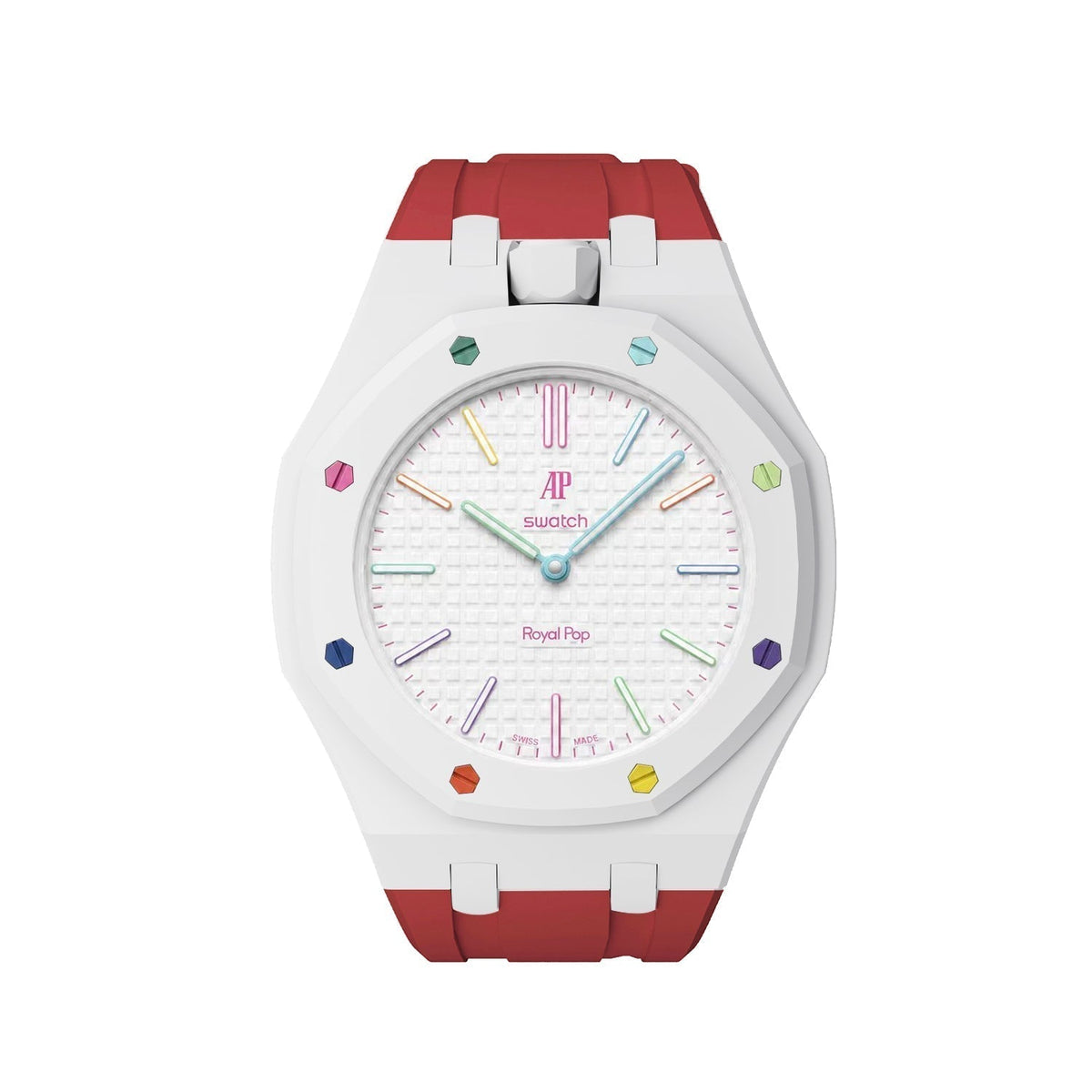 [Super CiCi]Royal Oak Pop Exclusive Bioceramic Case & Silicone Strap Mix Color